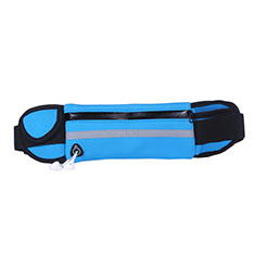 Universal Gym Sport Running Jog Belt Loop Strap Case L05 for Oppo A1x 5G Blue