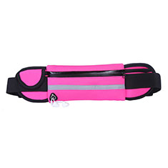 Universal Gym Sport Running Jog Belt Loop Strap Case L05 for Oppo A58 4G Hot Pink