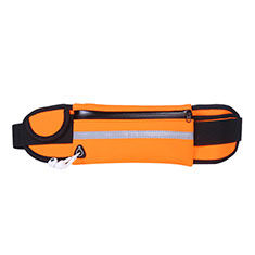 Universal Gym Sport Running Jog Belt Loop Strap Case L05 for Huawei Ascend Y600 Orange
