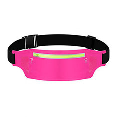 Universal Gym Sport Running Jog Belt Loop Strap Case L06 for Handy Zubehoer Halterungen Staender Hot Pink