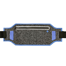 Universal Gym Sport Running Jog Belt Loop Strap Case L08 for Wiko Jerry 3 Blue