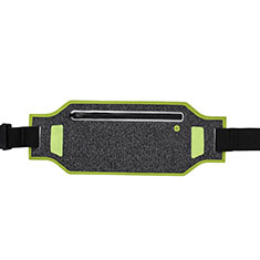 Universal Gym Sport Running Jog Belt Loop Strap Case L08 for Sharp Aquos Sense7 Green