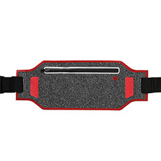 Universal Gym Sport Running Jog Belt Loop Strap Case L08 for Accessoires Telephone Bouchon Anti Poussiere Red