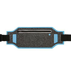 Universal Gym Sport Running Jog Belt Loop Strap Case L08 for Wiko Jerry 3 Sky Blue