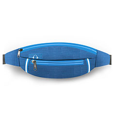 Universal Gym Sport Running Jog Belt Loop Strap Case L09 for Wiko Jerry 3 Blue