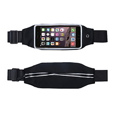 Universal Gym Sport Running Jog Belt Loop Strap Case L10 for Handy Zubehoer Mikrofon Fuer Smartphone Black
