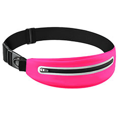 Universal Gym Sport Running Jog Belt Loop Strap Case L11 for Nokia 1.4 Hot Pink