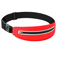Universal Gym Sport Running Jog Belt Loop Strap Case L11 for Handy Zubehoer Mikrofon Fuer Smartphone Red