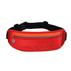 Universal Gym Sport Running Jog Belt Loop Strap Case S01 for Huawei Honor Play Red