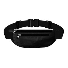Universal Gym Sport Running Jog Belt Loop Strap Case S03 for HTC Desire 21 Pro 5G Black