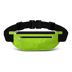 Universal Gym Sport Running Jog Belt Loop Strap Case S03 for Samsung Galaxy S6 Edge Green
