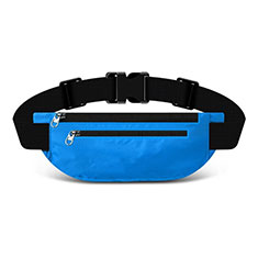 Universal Gym Sport Running Jog Belt Loop Strap Case S03 for HTC Desire 21 Pro 5G Sky Blue
