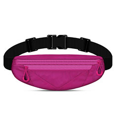 Universal Gym Sport Running Jog Belt Loop Strap Case S05 for Nokia 1.4 Hot Pink