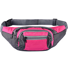 Universal Gym Sport Running Jog Belt Loop Strap Case S11 for Wiko Jerry 3 Hot Pink