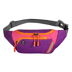 Universal Gym Sport Running Jog Belt Loop Strap Case S19 for Bq Vsmart joy 1 Plus Purple