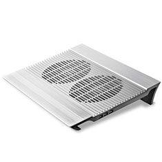 Universal Laptop Stand Notebook Holder Cooling Pad USB Fans 9 inch to 16 inch M05 for Apple MacBook Pro 15 inch Silver