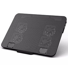 Universal Laptop Stand Notebook Holder Cooling Pad USB Fans 9 inch to 16 inch M21 for Apple MacBook Air 13 inch Black