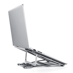 Universal Laptop Stand Notebook Holder K03 for Samsung Galaxy Book S 13.3 SM-W767 Silver