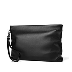 Universal Leather Wristlet Wallet Handbag Case H20 for Vivo T1 5G India Black