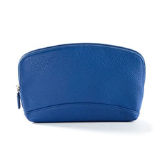 Universal Leather Wristlet Wallet Handbag Case K14 for HTC Desire 21 Pro 5G Blue