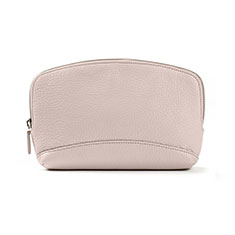 Universal Leather Wristlet Wallet Handbag Case K14 for Vivo Y100A 5G Gray