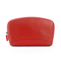 Universal Leather Wristlet Wallet Handbag Case K14 for Microsoft Lumia 640 Red