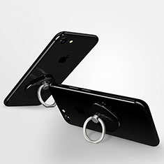Universal Mobile Phone Finger Ring Stand Holder R02 for Oppo A97 5G Black