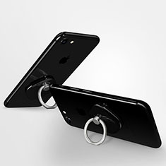 Universal Mobile Phone Finger Ring Stand Holder R02 for Motorola Moto Edge 40 Neo 5G Black