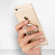 Universal Mobile Phone Finger Ring Stand Holder R02 for Motorola Moto G53j 5G Gold