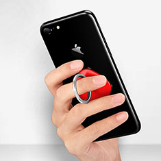 Universal Mobile Phone Finger Ring Stand Holder R02 for Asus Zenfone 7 ZS670KS Red