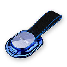 Universal Mobile Phone Finger Ring Stand Holder R11 for Motorola Moto G53j 5G Blue
