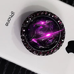 Universal Mobile Phone Finger Ring Stand Holder S16 for Vivo X90 Pro 5G Purple