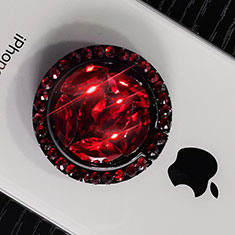 Universal Mobile Phone Finger Ring Stand Holder S16 for Vivo V25 Pro 5G Red