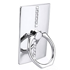 Universal Mobile Phone Finger Ring Stand Holder Z02 for Xiaomi Mi 11i 5G 2022 Silver