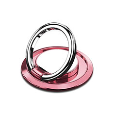 Universal Mobile Phone Magnetic Finger Ring Stand Holder H10 for Oppo A97 5G Pink