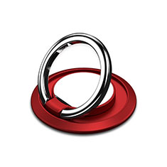 Universal Mobile Phone Magnetic Finger Ring Stand Holder H10 for Vivo V25e Red