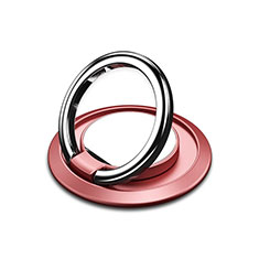 Universal Mobile Phone Magnetic Finger Ring Stand Holder H10 for Wiko Lenny Rose Gold