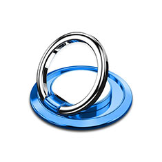 Universal Mobile Phone Magnetic Finger Ring Stand Holder H10 for Sharp Aquos R7s Sky Blue