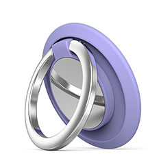 Universal Mobile Phone Magnetic Finger Ring Stand Holder H14 for Vivo V25e Purple