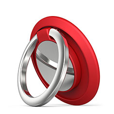 Universal Mobile Phone Magnetic Finger Ring Stand Holder H14 for Vivo X90 Pro 5G Red
