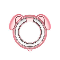 Universal Mobile Phone Magnetic Finger Ring Stand Holder H15 for Huawei Wim Lite 4G Pink