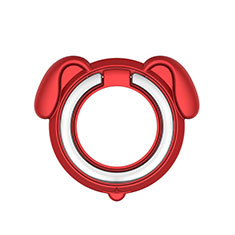 Universal Mobile Phone Magnetic Finger Ring Stand Holder H15 for Vivo V25e Red