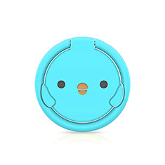 Universal Mobile Phone Magnetic Finger Ring Stand Holder H18 for Xiaomi Redmi Note 5 AI Dual Camera Sky Blue