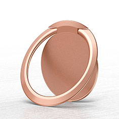 Universal Mobile Phone Magnetic Finger Ring Stand Holder Z03 for Sony Xperia 10 IV Rose Gold