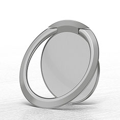 Universal Mobile Phone Magnetic Finger Ring Stand Holder Z03 for Vivo Y02 Silver