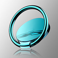 Universal Mobile Phone Magnetic Finger Ring Stand Holder Z16 for Vivo iQOO 10 5G Sky Blue