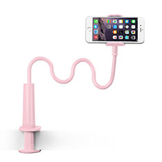 Universal Mobile Phone Stand Flexible Holder Lazy Bed for Accessoires Telephone Bouchon Anti Poussiere Pink