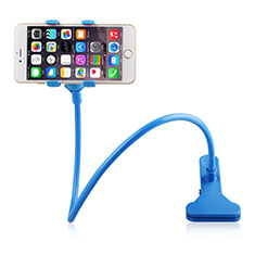 Universal Mobile Phone Stand Flexible Holder Lazy Bed for Samsung Galaxy S Duos S7562 Sky Blue