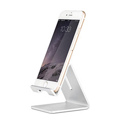 Universal Mobile Phone Stand Holder for Desk for Wiko Bloom 2 Silver
