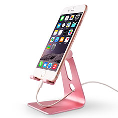 Universal Mobile Phone Stand Holder for Desk T08 for Vivo V25e Pink